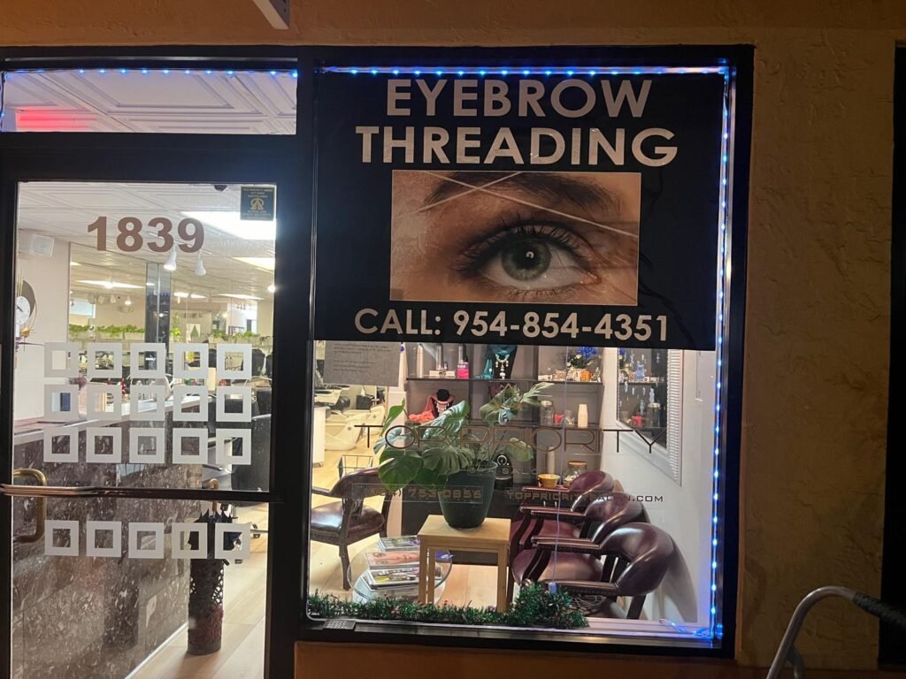 eyebrow threading in coral springs florida